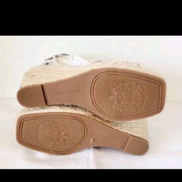 Vince Camuto Womens Maaza Embellished Ankle Strap Wedges 8.5 - Picture 3 of 5